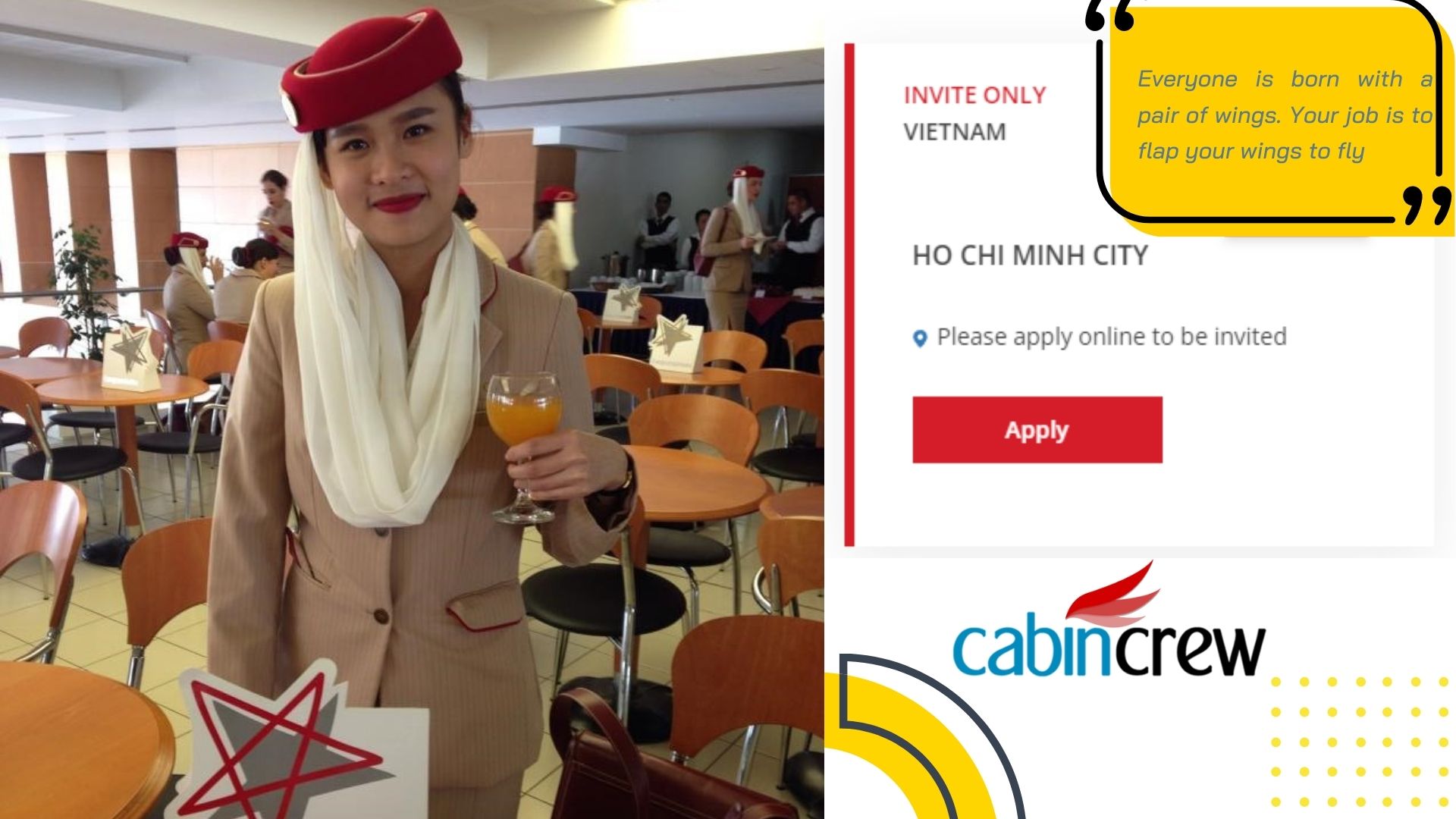 How do you have the skills to be an Emirates Airlines cabin crew
